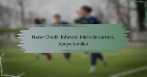 Nacer Chadli: Infancia, Inicio de carrera, Apoyo familiar